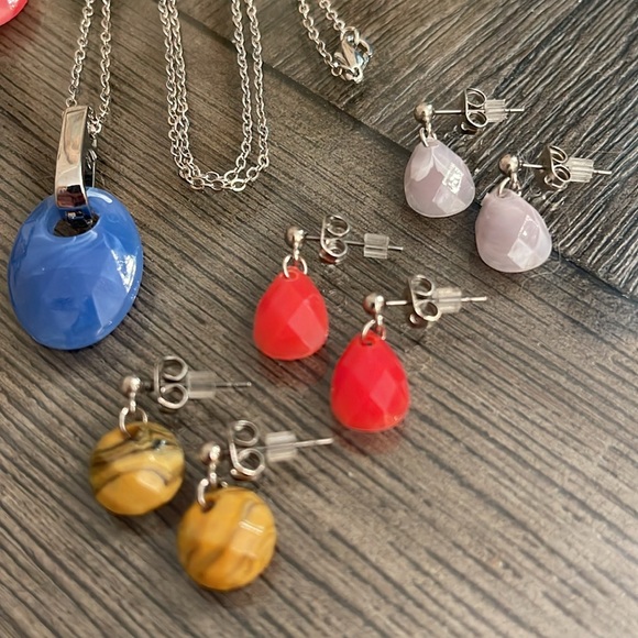 Vintage Interchangeable Necklace and Matching Earrings - Picture 3 of 13